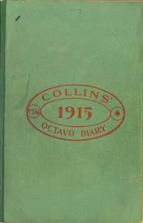 Cover: Dobson Diary 1915