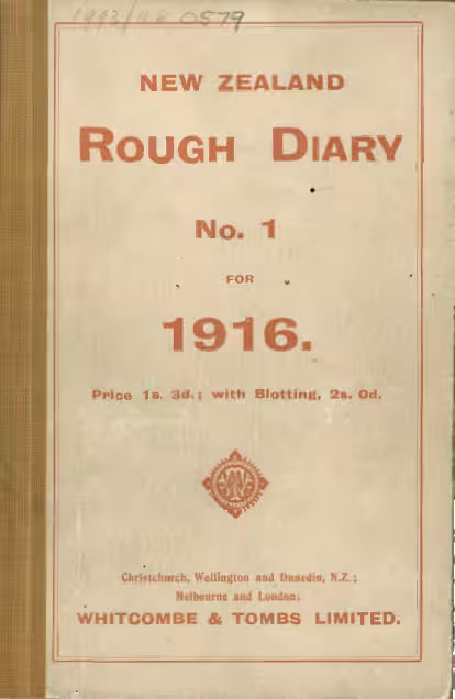 Cover: Dobson Diary 1916